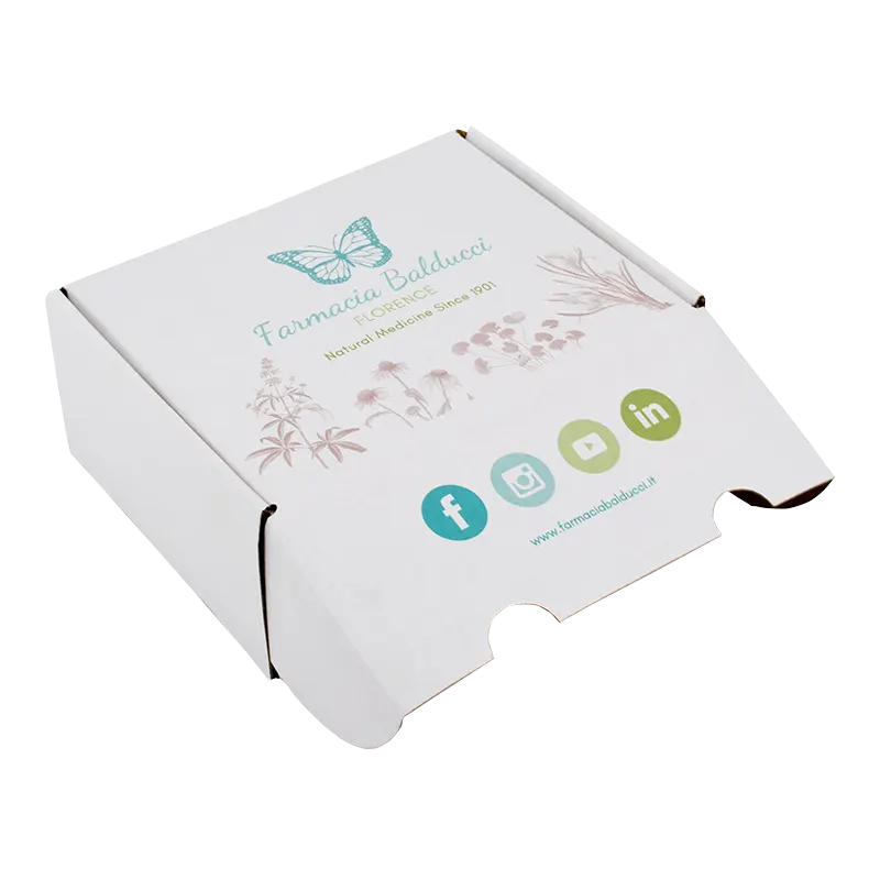 Scatole Ondulate Bianco-Avana